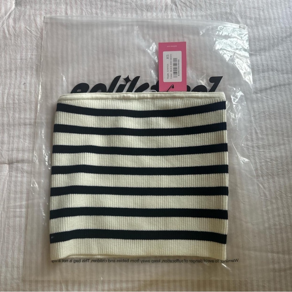 Edikted Striped Tube Top